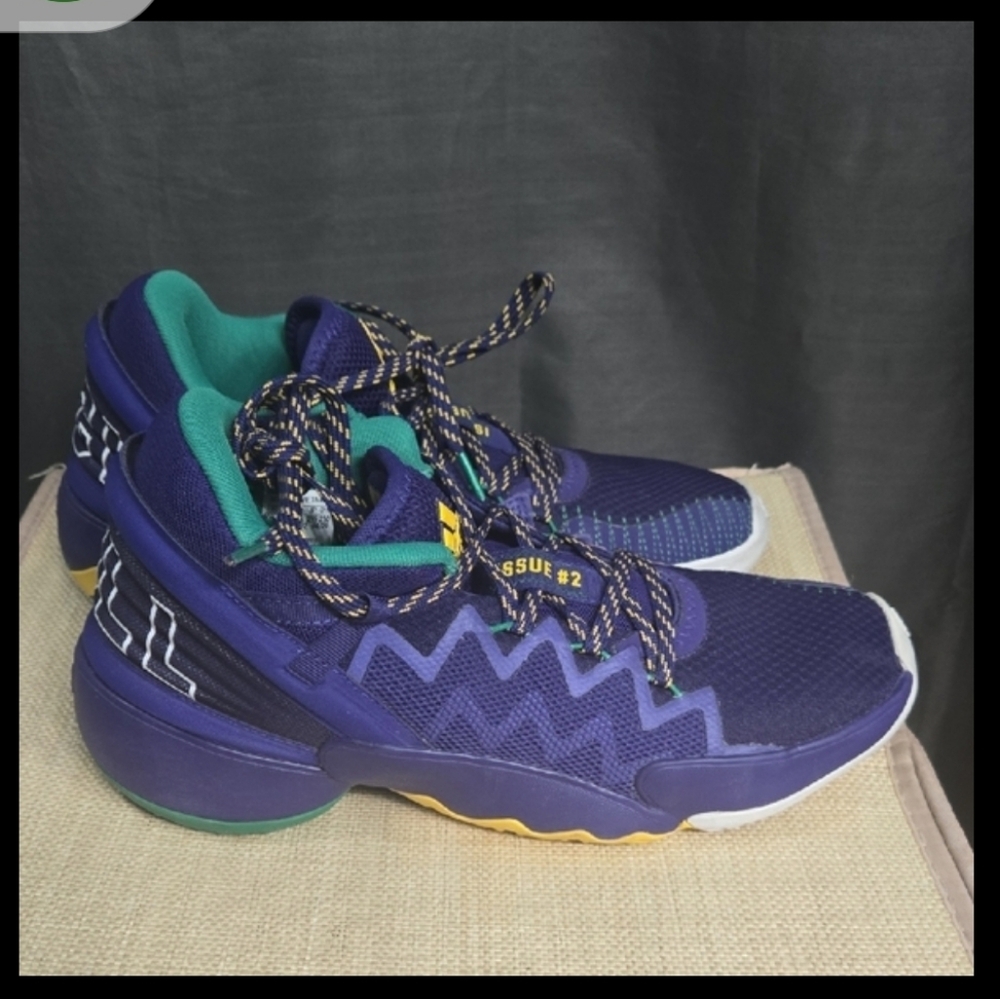 Adidas Purple and Teal Athletic Shoes